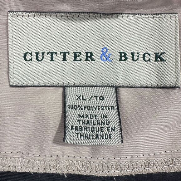 Cutter & Buck Mens Black & tan Full-Zip Light Jacket W/ Pockets oversized XL‎ - Picture 13 of 14